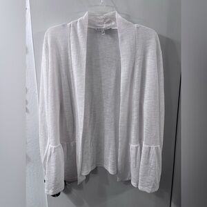 Kasper Sheer White Cardi